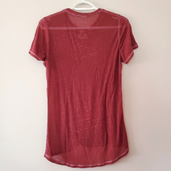 Gilmore Girls - Wine color burnout tee - Picture 3 of 4